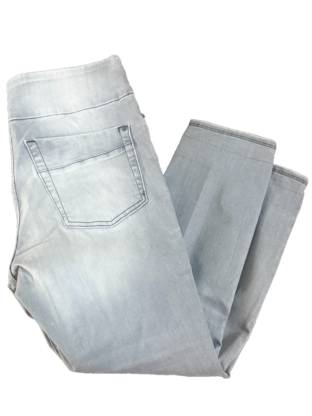 Rock & Republic Denim RX The Slimming Denim Cure Pull One Grey Cropped Jeans 12
